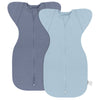 Bamboo Swaddle Bag in Pigeon Blue+Baby Blue, 0.5 TOG