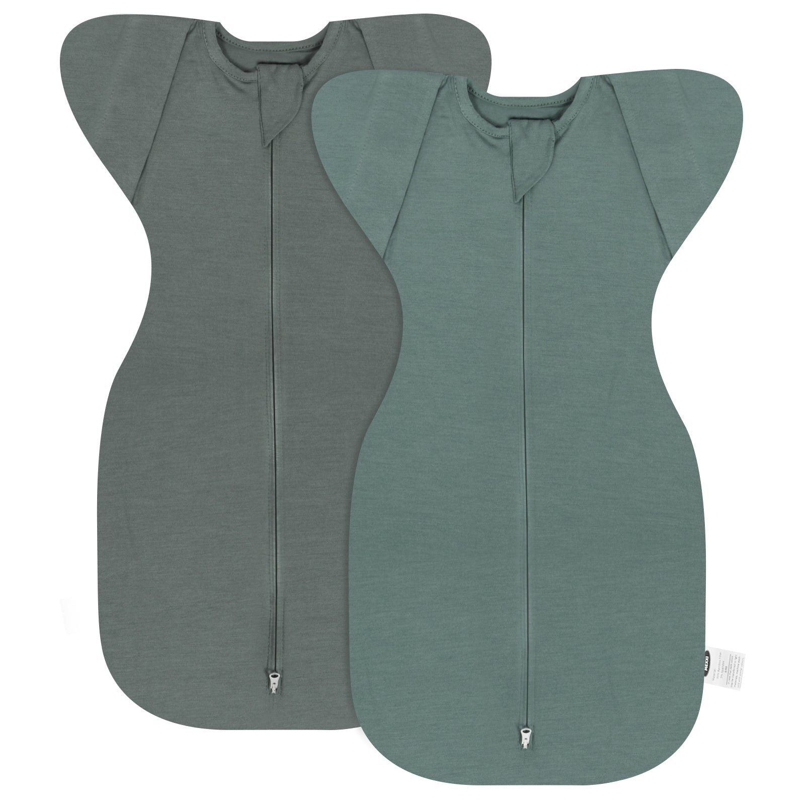 Bamboo Swaddle Bag in Graphite Grey+Hunter Green, 0.5 TOG