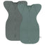 Bamboo Swaddle Bag in Graphite Grey+Hunter Green, 0.5 TOG