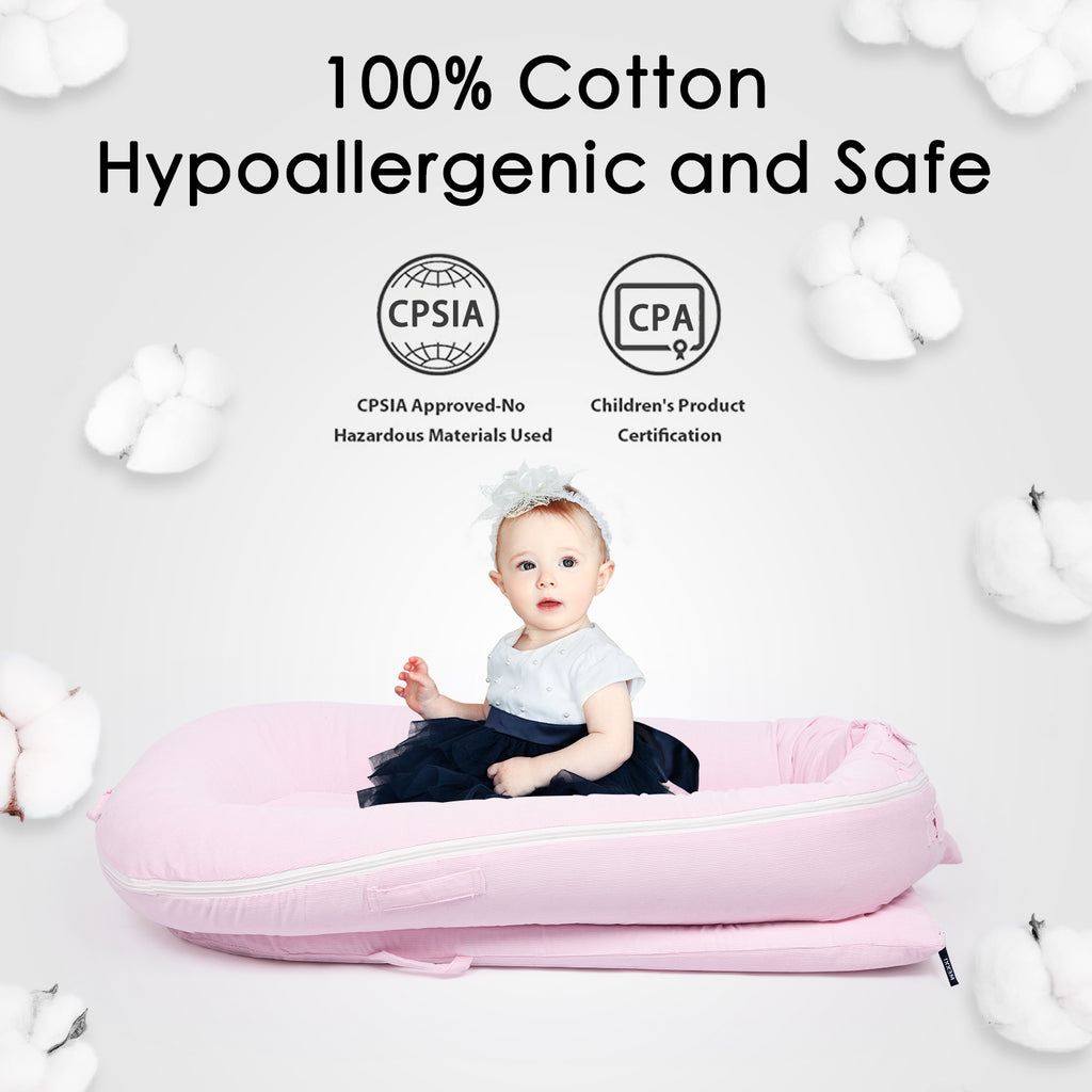 Corduroy Cover for Dockatot lounger (Baby Pink)
