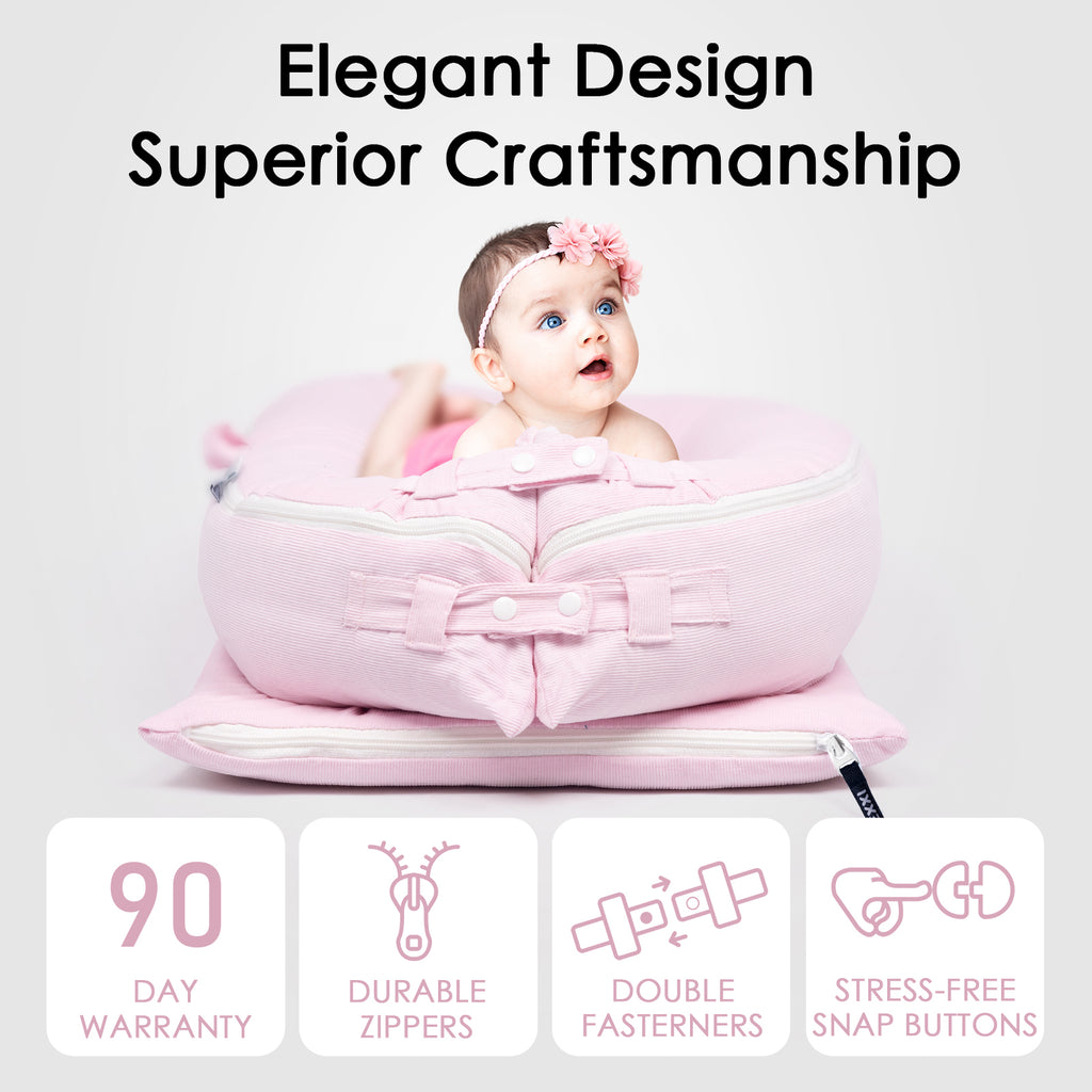 Corduroy Cover for Dockatot lounger (Baby Pink)