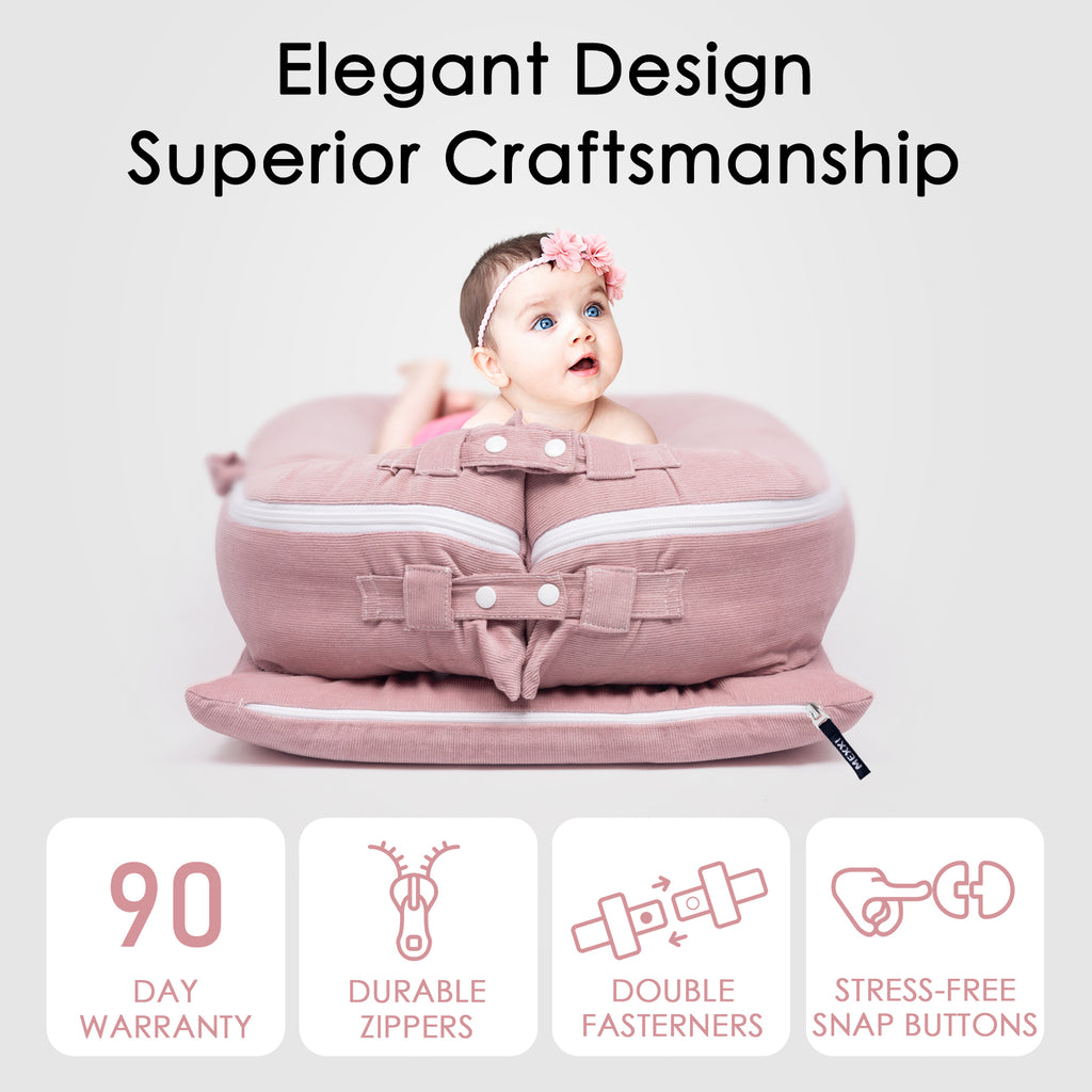 Corduroy Cover for Dockatot lounger (Flamingo)